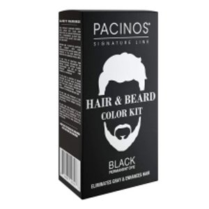 PACINOS Hair & Beard Color Kit Black 30 + 30 ml