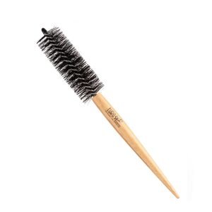 Eurostil Crimping Brush - kefy na fúkanie vlasov s nylonovými štetinami 01597 - drevenná rúčka, priemer kefy 32 mm