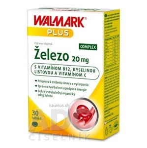 WALMARK, a.s. WALMARK Železo COMPLEX 20 mg tbl (inov. obal 2019) 1x30 ks 30 ks
