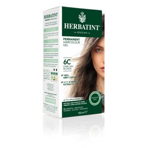 HERBATINT HERBATINT 6C tmavá popolavá blond permanentná farba na vlasy  150 ml